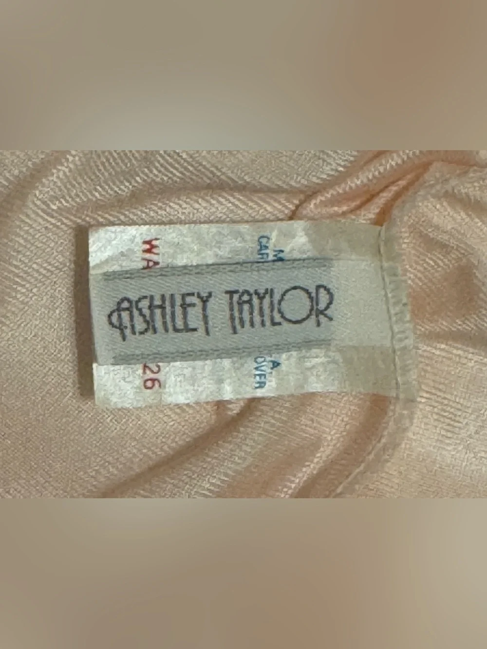 Vintage Ashley Taylor Pink Lace Trim Slip Skirt with Lace Side Slit Size S